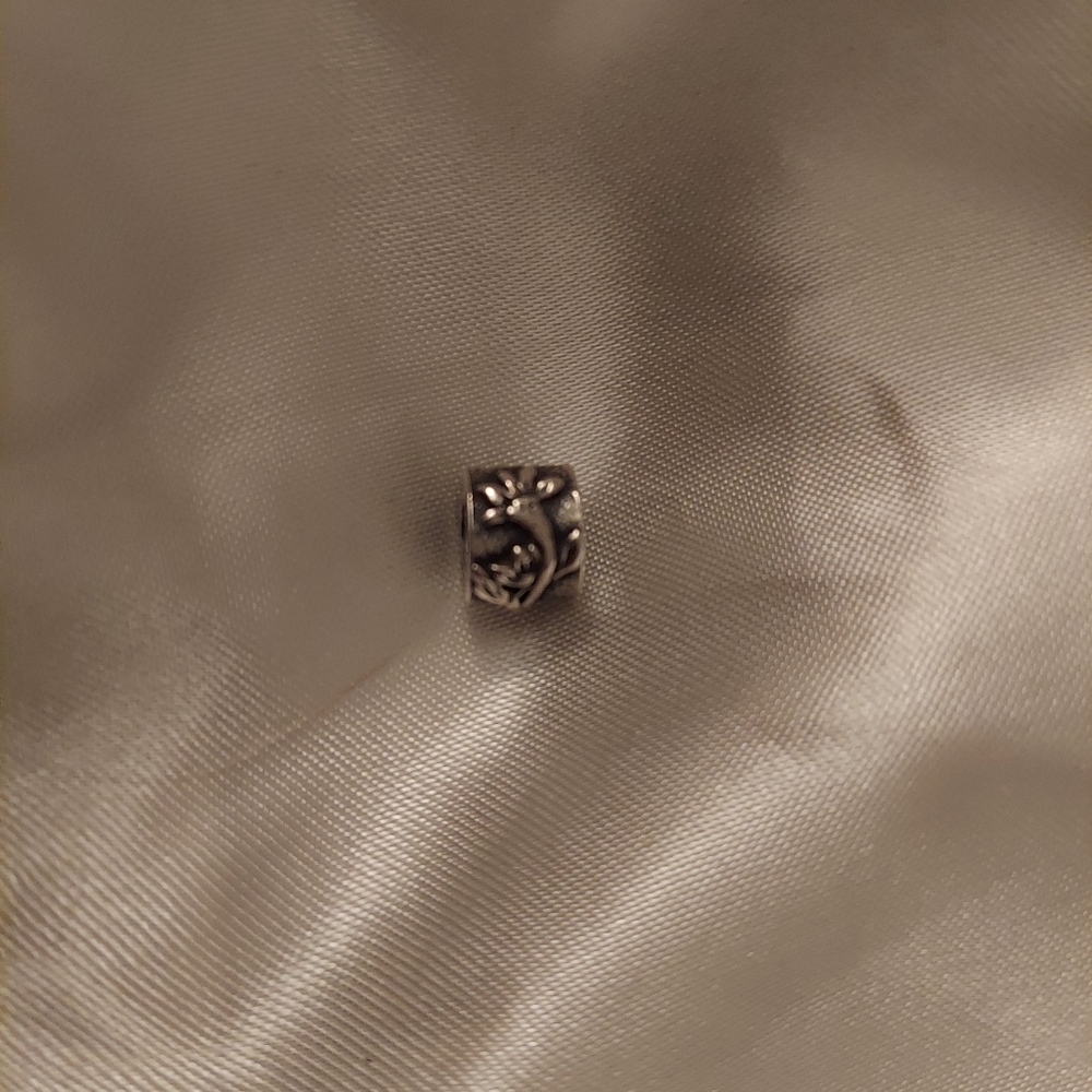 Pandora poinsetta edelweiss flower charm authentic